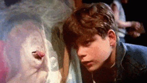 Goonies Sean Astin And The Paint Tongue Out GIF