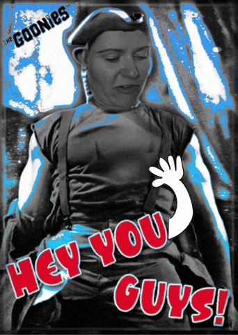 Goonies Hey You Guys Sloth Hands Waving GIF