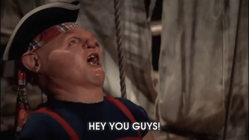Goonies Hey You Guys Sloth Looking For His Friends GIF