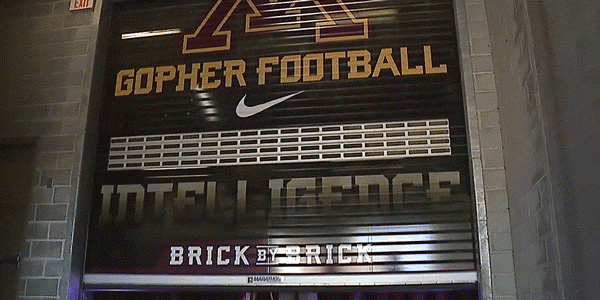 Gophers Football Team Entrance GIF
