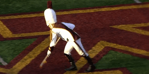 Gophers Team Cheering Stunt GIF