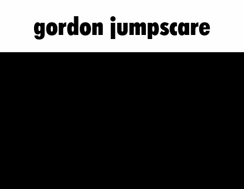 Gordon Jumpscare Is A Cartoon Train With A Very Angry Face And A Black Background . GIF