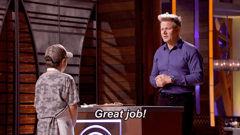 Gordon Ramsay Great Job High Five GIF