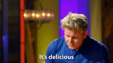 Gordon Ramsay Its Delicious Reaction GIF