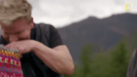 Gordon Ramsay Laughing In Peru GIF