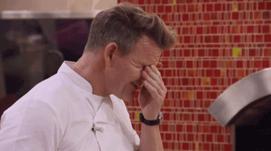 Gordon Ramsey Massaging Head GIF