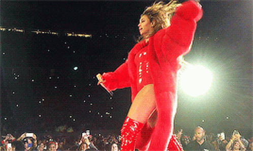 Gorgeous Beyonce Power Walking GIF