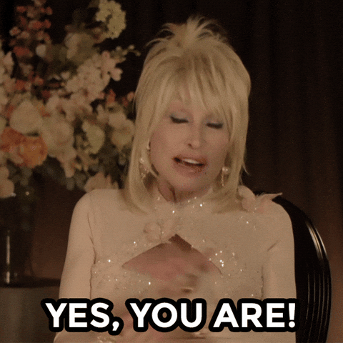 Gorgeous Dolly Parton Yes You Are GIF