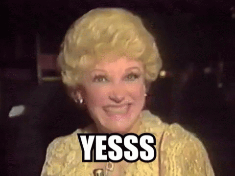 Gorgeous Lady Senile Smiling Yes GIF