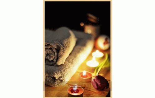 Gorgeous Life Towels And Candles GIF