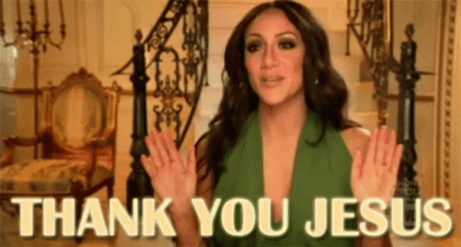Gorgeous Melissa Gorga Thank You Jesus GIF