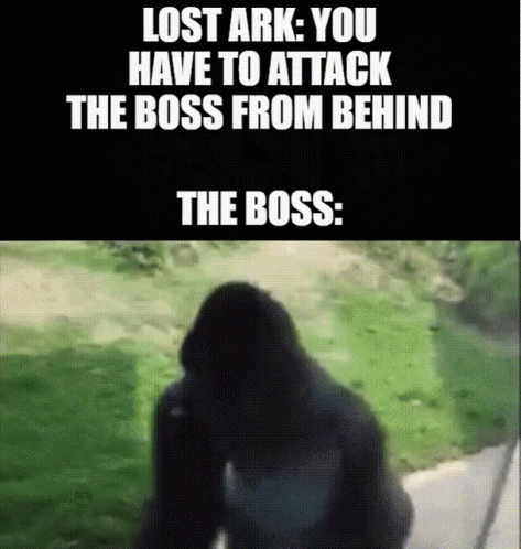 Gorilla Lost Ark Attack Boss from Behind Boss