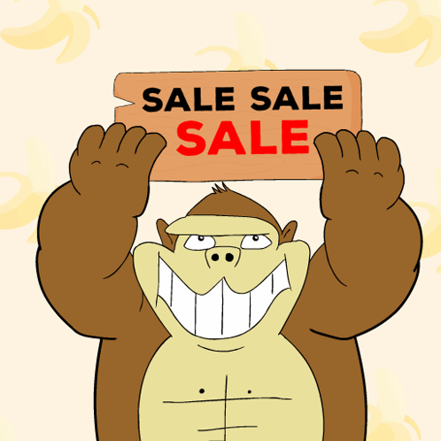 Gorilla Sale Sale Sale Selling GIF