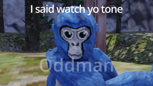 Angry Gorilla Tag Slap The Camera GIF