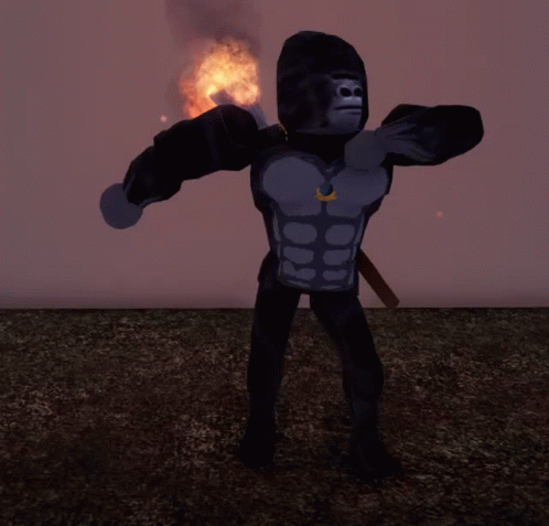 Black Gorilla Tag Dancing Like A Pro GIF