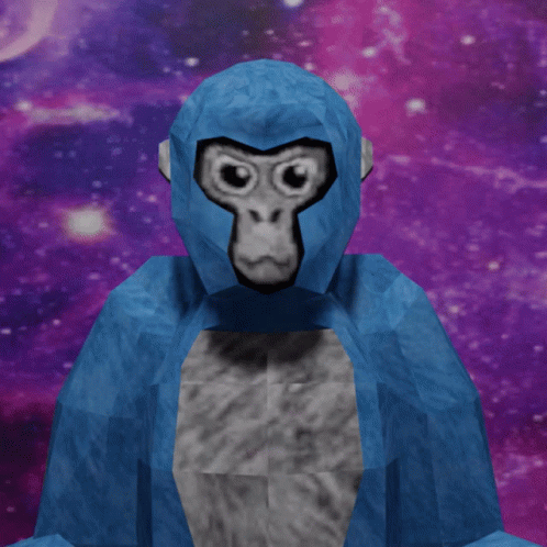 Blue Gorilla Tag Looking For A Banana GIF