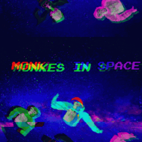 Gorilla Tag Group Floating In Space GIF