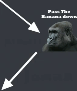 Gorilla with Banana and Pass the Banana Down
