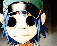 Gorillaz 2d Staring Eyes GIF