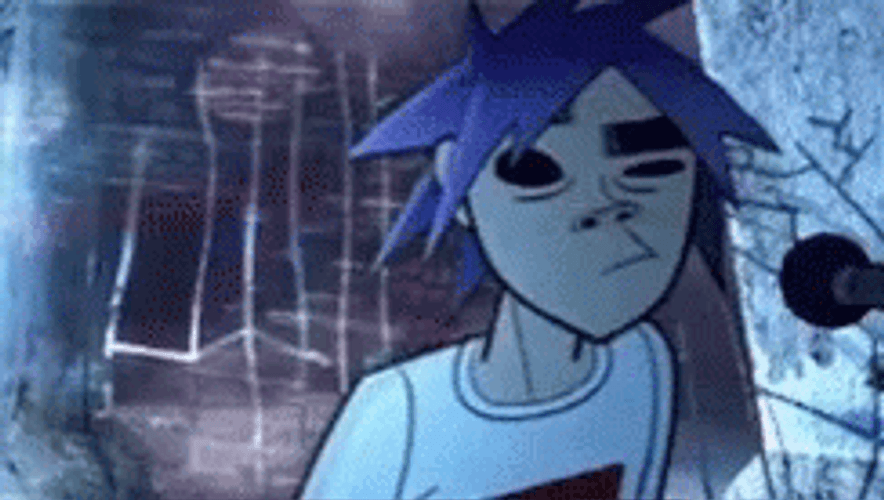 Gorillaz 2D Fun Art GIF