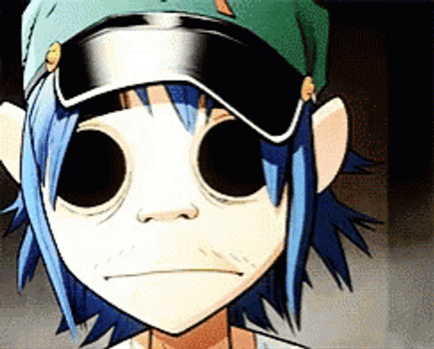 Gorillaz 2D Staring Eyes GIF