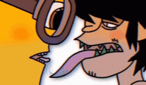 Murdoc Gorillaz Tongue Out Minions GIF