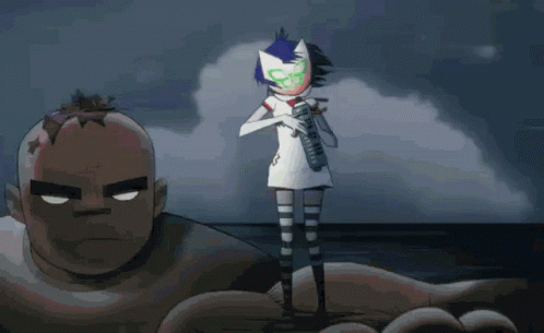 Gorillaz Cyborg Noodle Dancing GIF