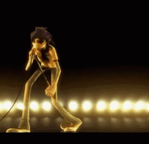 Gorillaz Concert In Stage GIF