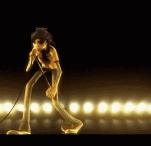 Gorillaz Concert In Stage GIF
