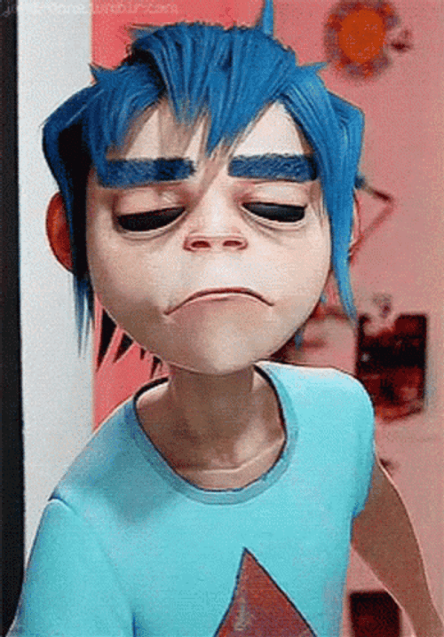 Gorillaz Slowly Opening Eyes GIF