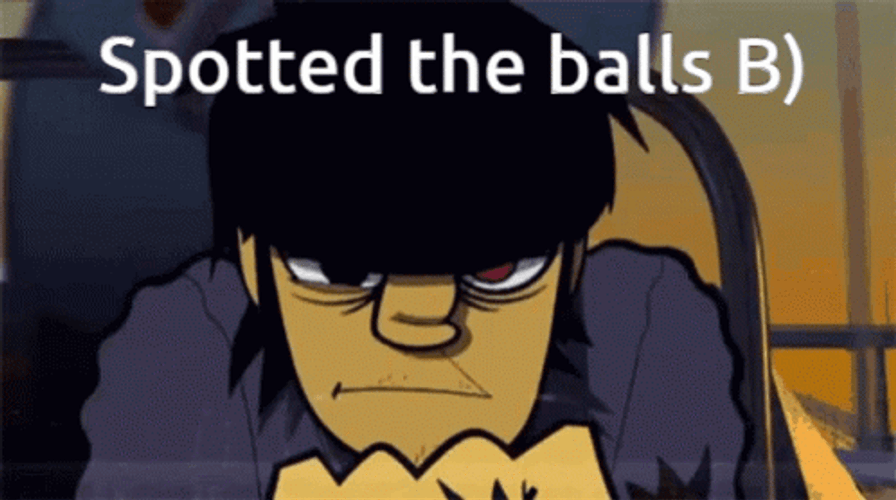 Gorillaz Spotted The Balls GIF
