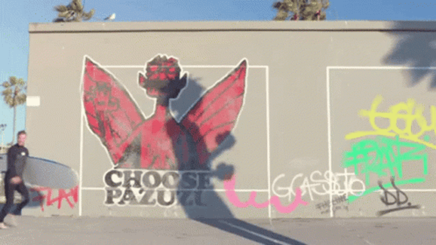 Gorillaz Walking Backward GIF