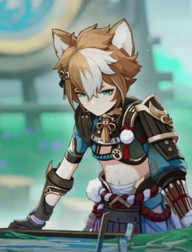 Gorou Genshin Thinking Deeply GIF