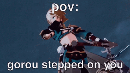 Gorou Grnshin Stepped On You GIF
