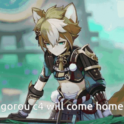 Gorou Will Come Home Sushi GIF