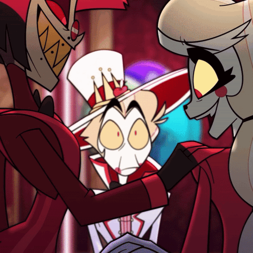 Gossip Lucifer Hazbin Hotel GIF
