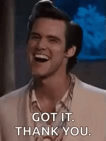 Jim Carrey Ace Ventura Got It Thank You GIF
