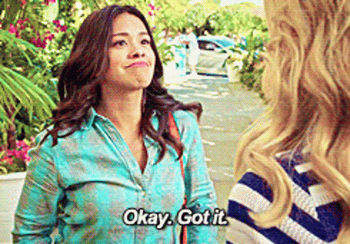 Gina Rodriguez Saying Okay Got It GIF