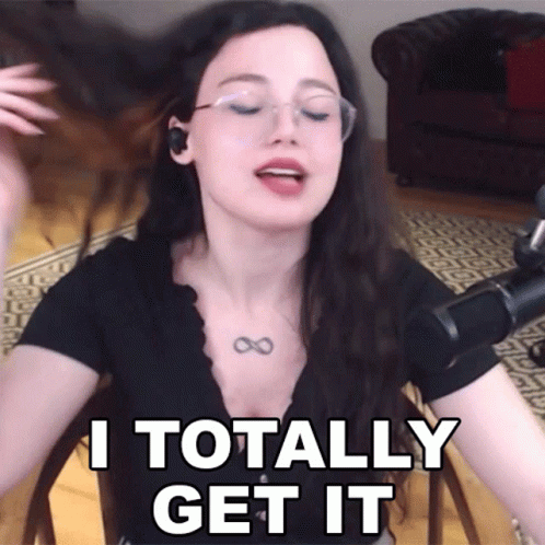 Long Haired Streamer Totally Got It GIF