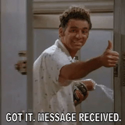 Got It Michael Richards Message Received GIF