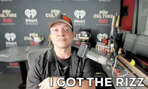 Got Rizz Youtuber Shoulder Brush GIF