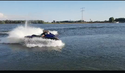 Got Splashed By Motorboat GIF