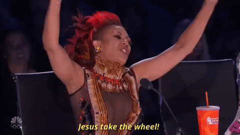Got Talent Jesus Take The Wheel GIF