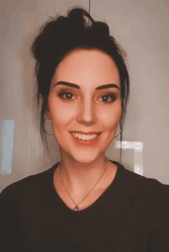 Beautiful Girl Winking Finger Gun Gotcha GIF