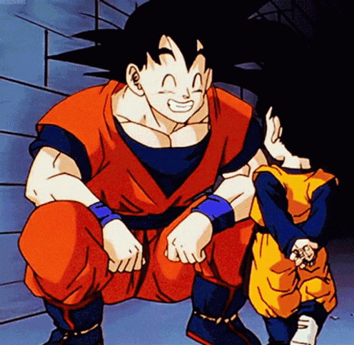 Goten And Goku Father And Son GIF