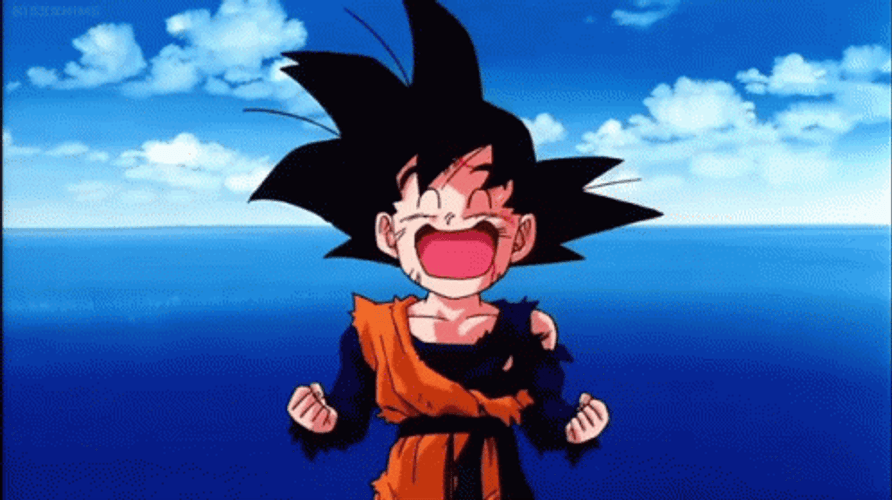 Goten Happily Laughing GIF