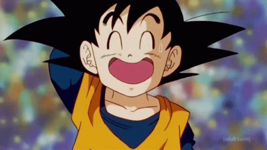 Goten Laughing And Looking GIF