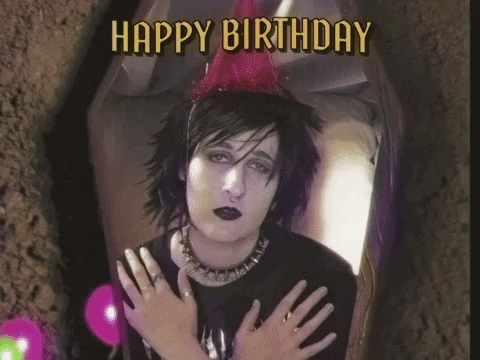 Goth Happy Birthday Death GIF