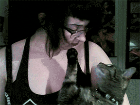 Gothic Girl Meh Reaction GIF