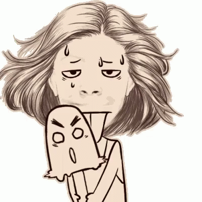 Gothic Little Girl Popsicle Mobile Art GIF